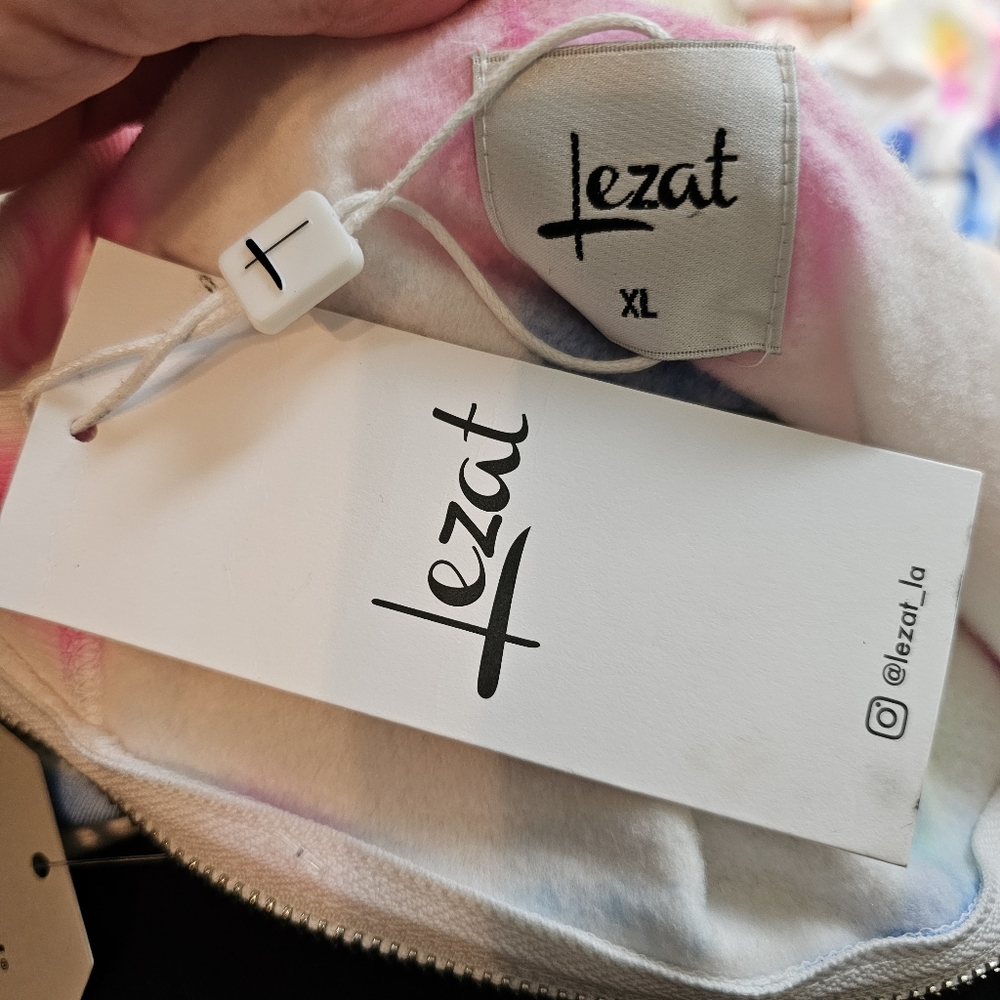LEZAT Restore Soft Terry Tie Dye Jumpsuit In XL NWT - Picture 9 of 9